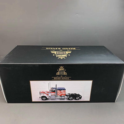 Road Kings Kenworth W900 American Heavy Truck Tractor Head 1:18 Diecast Model Truck - premium scale model collectible