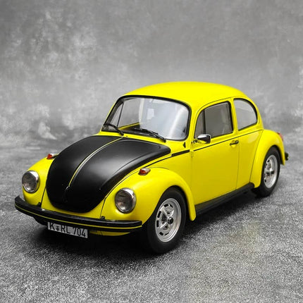 Norev Volkswagen Beetle 1303 Cabriolet Yellow 1:18 Diecast Model Car - detailed collector display model