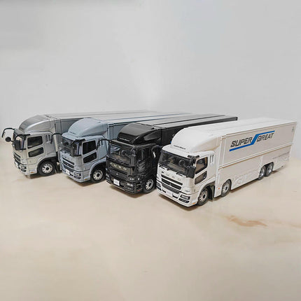 Original Manufacturer Mitsubishi Fuso Supergreat Truck Openable Door 1:43 Diecast Model Truck - premium collector scale model