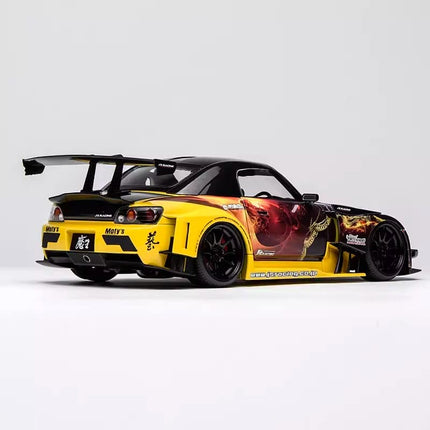 Motorhelix Honda S2000 J's Racing Maou Tuned 1:18 Diecast Model Car - collectible scale model car