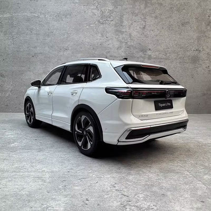 Original Manufacturer Original Volkswagen Tiguan L Pro 2024 White 1:18 Diecast Model Car - fine detailed model replica