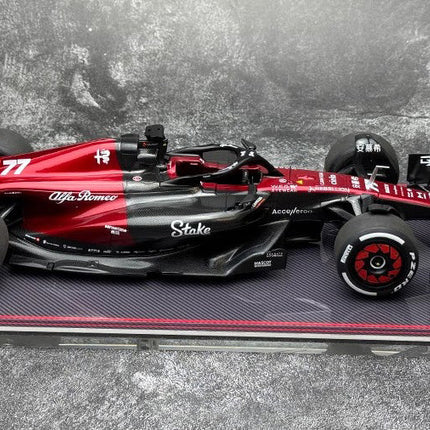Kilo NZG Alfa Romeo F1 C43 Zhou Guanyu Hungary GP 1:18 Diecast Model Car - fine detailed model replica
