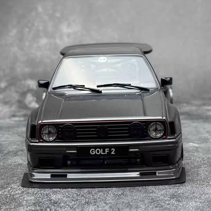 Otto Volkswagen Golf II GTI Gray OT476 1:18 Resin Model Car - studio product photo of the scale model