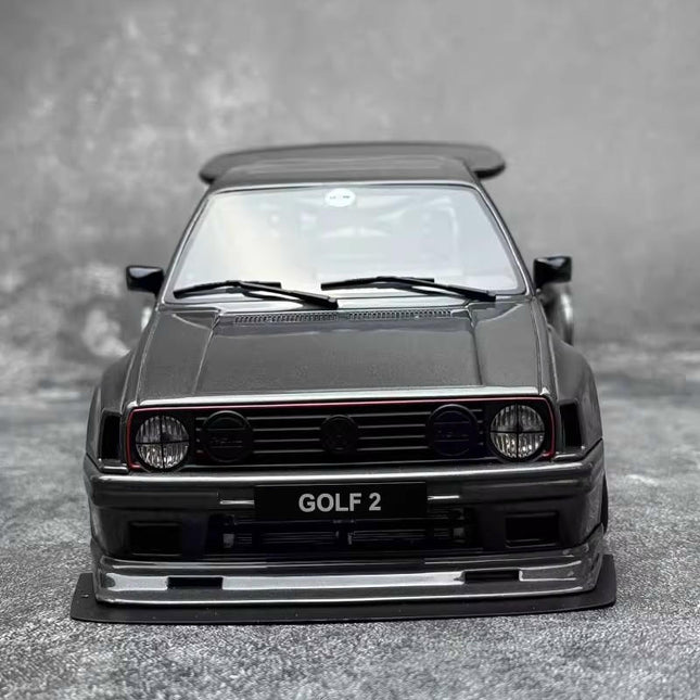 Otto Volkswagen Golf II GTI Gray OT476 1:18 Resin Model Car - studio product photo of the scale model