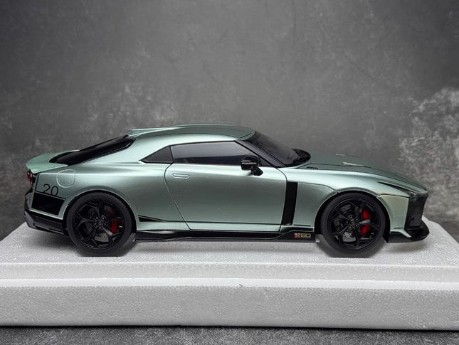 AutoArt Nissan GT-R50 Italdesign 1:18 Diecast Model Car - studio product photo of the scale model
