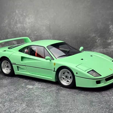 YX Car Model Ferrari F40 Green 1:18 Diecast Model Car - collectible scale model car