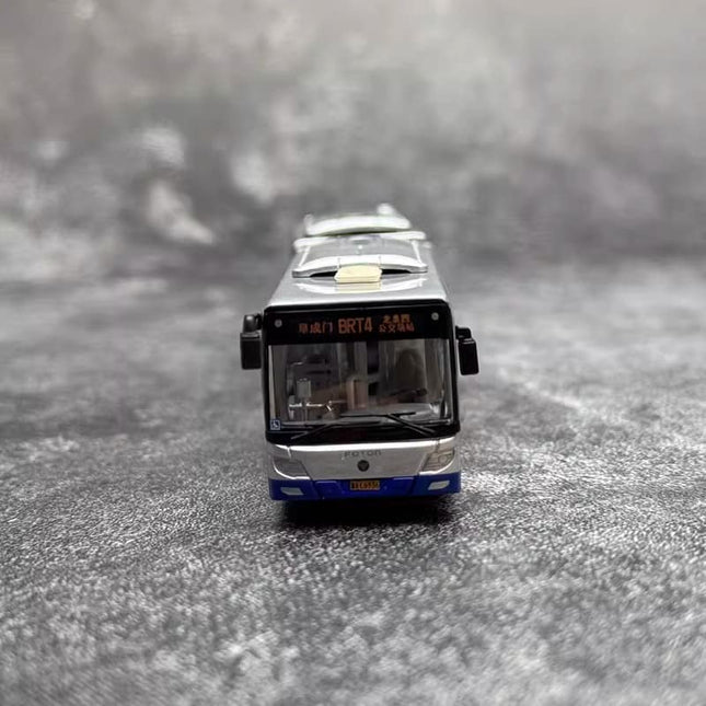 95 Wenchuang 95Wenchuang Beijing BRT4 Foton BJ6180C8CTD Bus 1:110 Diecast Model Bus - studio product photo of the scale model