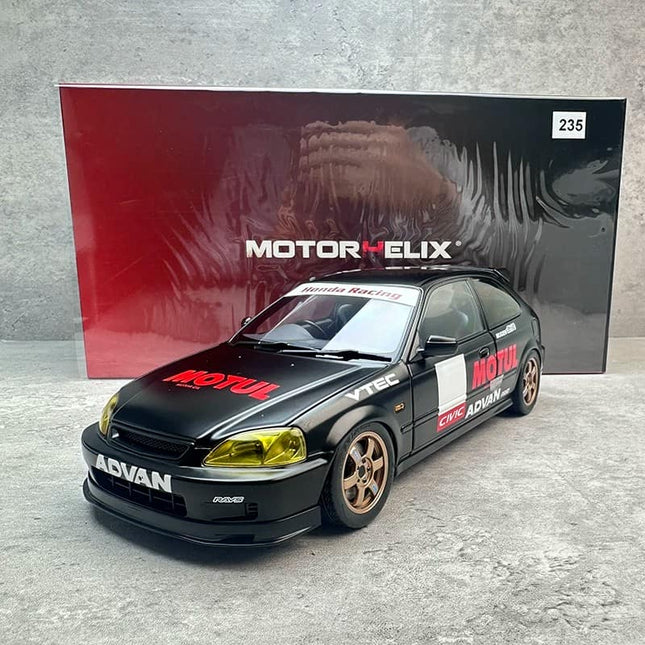 Motorhelix Honda Civic Type R EK9 1:18 Diecast Model Car - detailed collector display model