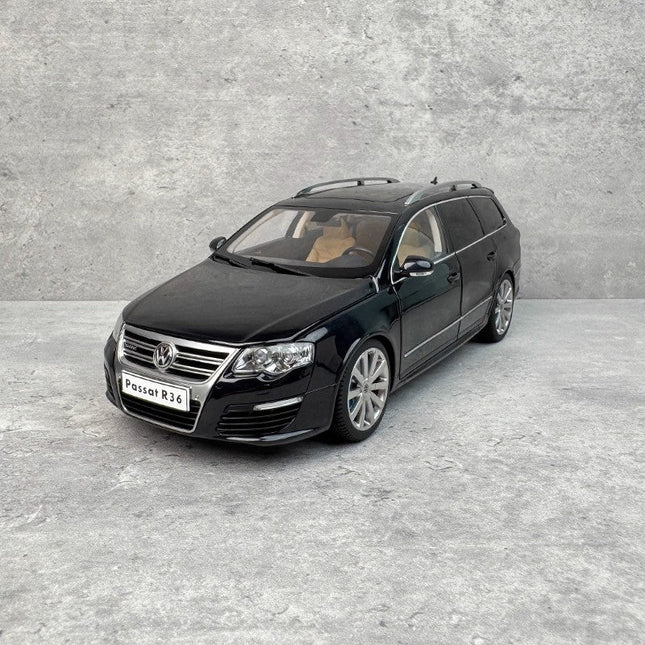 NZG Volkswagen Passat R36 Black 1:18 Diecast Model Car - detailed collector display model