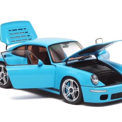 Almost Real RUF CTR Anniversary Edition 2017 Sky Blue 1:18 Diecast Model Car - collectible scale model car