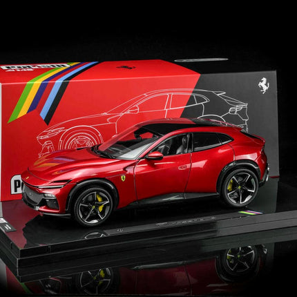 Polistil Ferrari Purosangue FUV 1:18 Diecast Model Car - studio product photo of the scale model