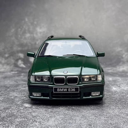 Otto BMW E36 328i M Wagon MPack 1997 Fern Green 1:18 Resin Model Car - fine detailed model replica