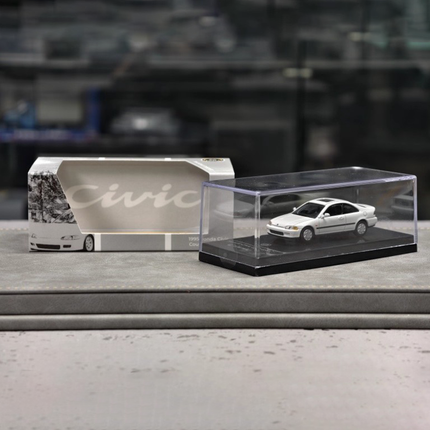 Para64 Honda Civic Si 1999 White 1:64 Diecast Model Car - hand-finished display model