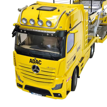 NZG Mercedes-Benz Actros GigaSpace Double-Decker Trailer 1:18 Diecast Model Bus - fine detailed model replica
