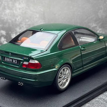 Solido BMW M3 E46 Coupe 2000 Green 1:18 Diecast Model Car - collector edition scale model