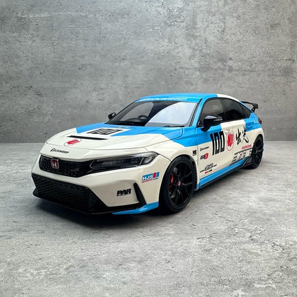 Motorhelix MH Honda Civic Type R FL5 Blue 1:18 Diecast Model Car - collectible scale model car