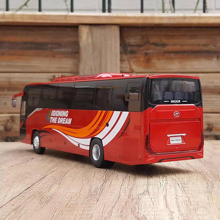 OEM Higer V12 Bus Red 1:42 Diecast Model Bus - premium collector scale model