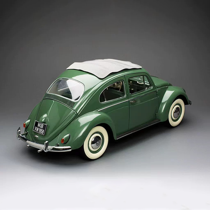 Sun Star Volkswagen Beetle Convertible Limited Edition Green 1:12 Diecast Model Car - fine detailed model replica