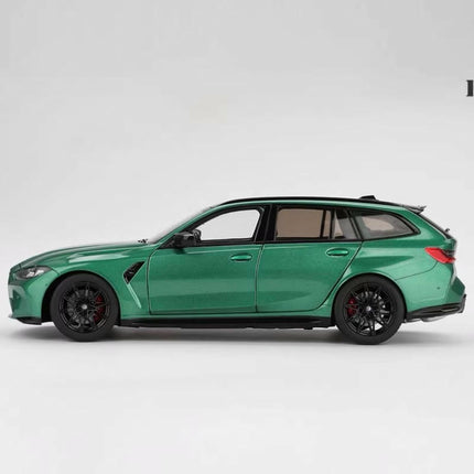 TSM BMW M3 Touring Metallic Green 1:18 Diecast Model Car - studio product photo of the scale model