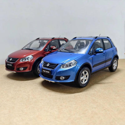 Original Suzuki SX4 Blue 1:18 Diecast Model Car - collectible scale model car
