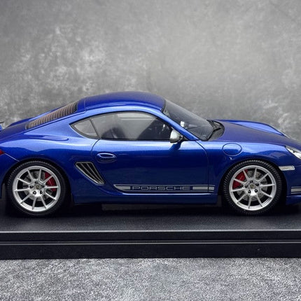 GT Spirit Porsche 911 Cayman R Blue 1:18 Resin Model Car - scale model for display