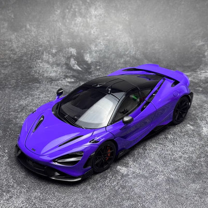 HPD McLaren 765LT Red 1:18 Diecast Model Car - collectible scale model car
