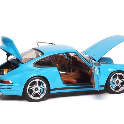 Almost Real RUF CTR Anniversary Edition 2017 Sky Blue 1:18 Diecast Model Car - fine detailed model replica