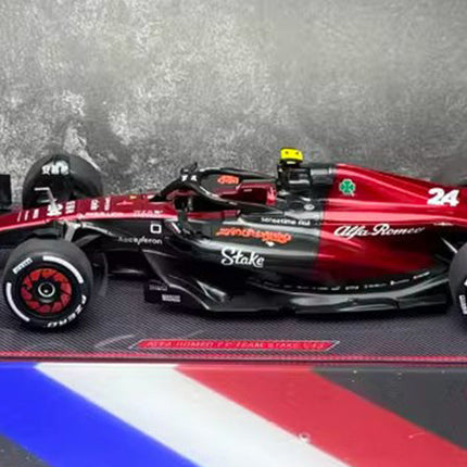 Kilo NZG Alfa Romeo F1 C43 #24 Zhou Guanyu Netherlands GP 1:18 Diecast Model Car - fine detailed model replica