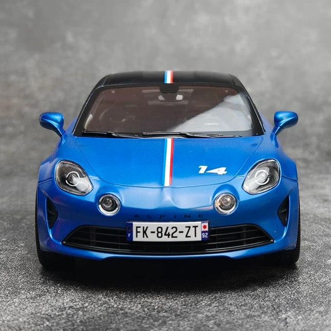 Norev Renault Alpine A110 S R 1:18 Diecast Model Car - studio product photo of the scale model
