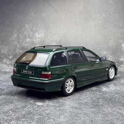 Otto BMW E36 328i M Wagon MPack 1997 Fern Green 1:18 Resin Model Car - studio product photo of the scale model