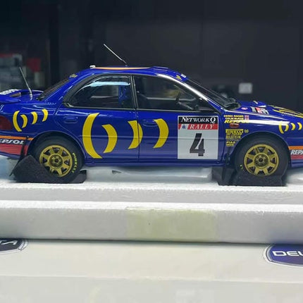 Kyosho Subaru Impreza Full-Open 1:18 Diecast Model Car - studio product photo of the scale model
