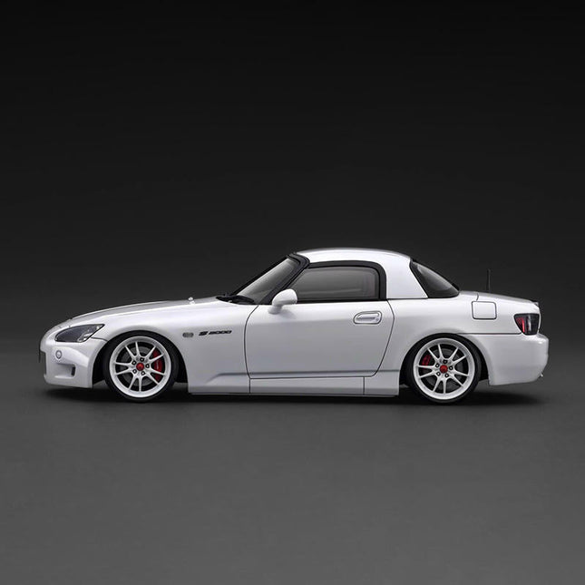 Ignition Model Honda S2000 AP1 White 1:18 Resin Model Car - studio product photo of the scale model