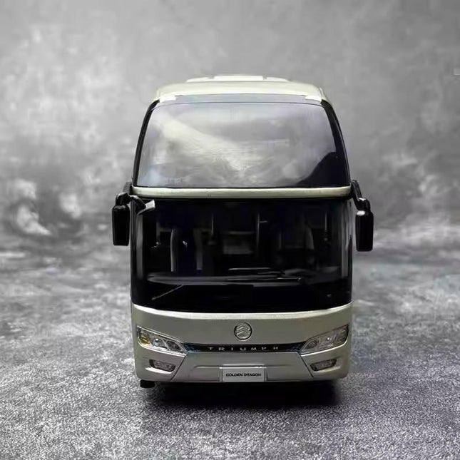 Xiamen Golden Travel Kaige Bus 1:38 Diecast Model Bus - studio product photo of the scale model