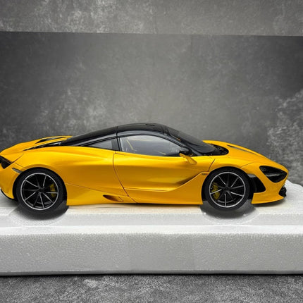 AutoArt McLaren 720S Yellow 1:18 Diecast Model Car - fine detailed model replica