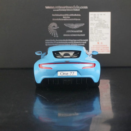 AutoArt Aston Martin One-77 Tiffany Blue 1:18 Diecast Model Car - collectible scale model car