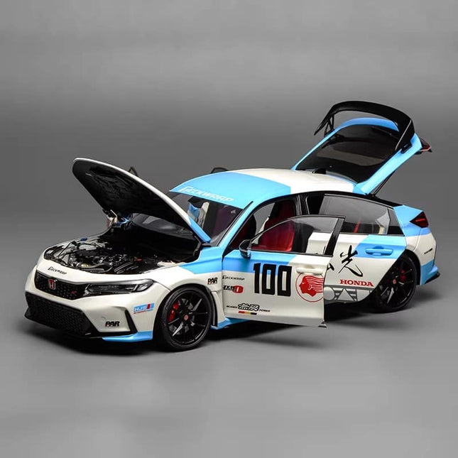 Motorhelix MH Honda Civic Type R (FL5) JDM 1:18 Diecast Model Car - studio product photo of the scale model