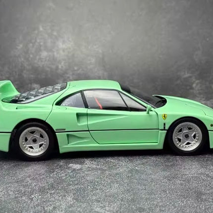 YX Car Model Ferrari F40 Green 1:18 Diecast Model Car - fine detailed model replica