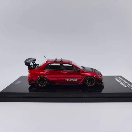 IHCM Mitsubishi Lancer Evolution IX Malaysia Limited Modified Red 1:64 Diecast Model Car - scale model for display