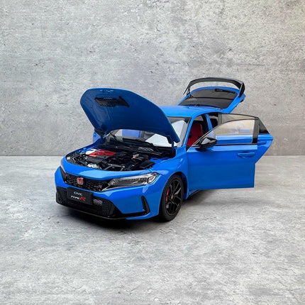 Paudi Honda Civic FL5 Blue 1:18 Diecast Model Car - premium collector scale model