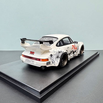 GT Spirit RWB Akira Glacier White 2024 GT508 1:18 Resin Model Car - collectible scale model car
