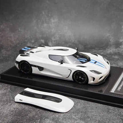 VMB Koenigsegg Agera Forza Horizon 5 Edition White 1:18 Resin Model Car - collector edition scale model