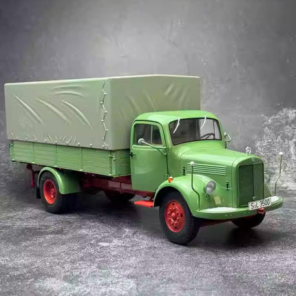 Schuco Mercedes-Benz L3500 Truck Transporter Green 1:18 Diecast Model Truck - collectible scale model car