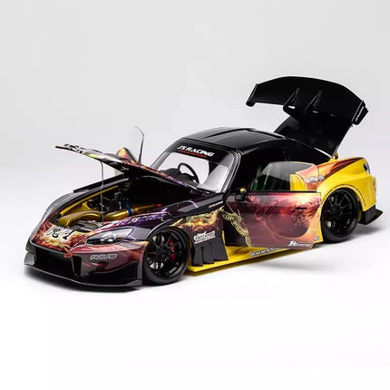 Motorhelix Honda S2000 J's Racing Maou Tuned 1:18 Diecast Model Car - fine detailed model replica