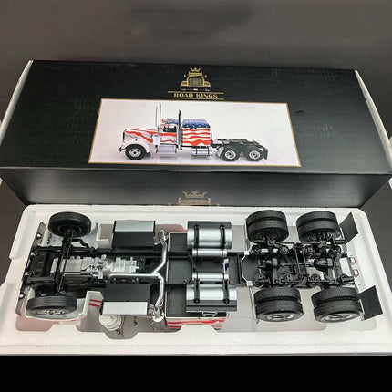 Road Kings Kenworth W900 American Heavy Truck Tractor Head 1:18 Diecast Model Truck - scale replica for enthusiasts