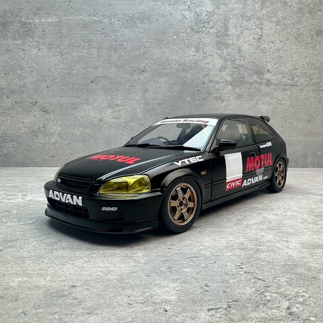 Motorhelix Honda Civic Type R EK9 1:18 Diecast Model Car - studio product photo of the scale model
