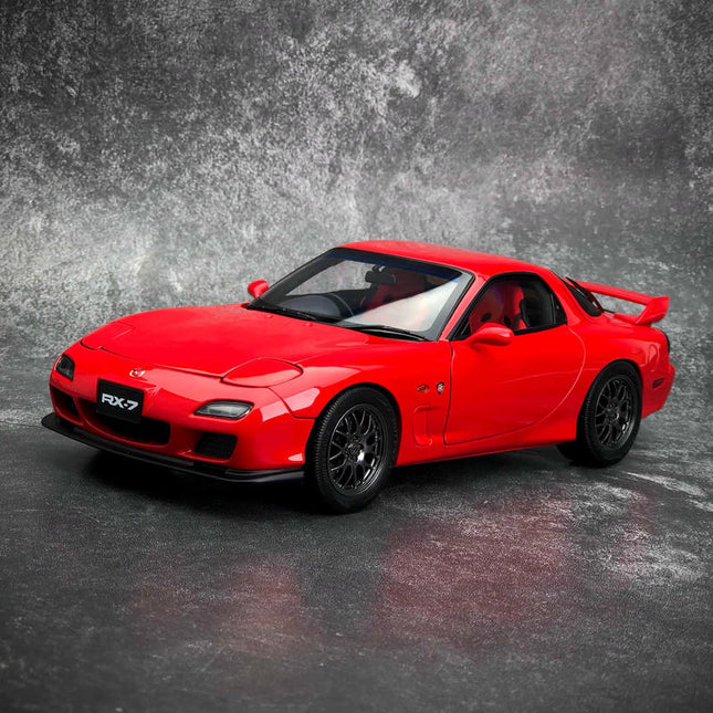 Polar Master Mazda RX-7 Spirit R Red 1:18 Diecast Model Car - detailed collector display model