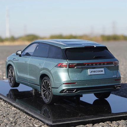 Chery Original JAECOO 8 Overseas Version SUV Olive Gray 1:18 Diecast Model Car - premium collector scale model
