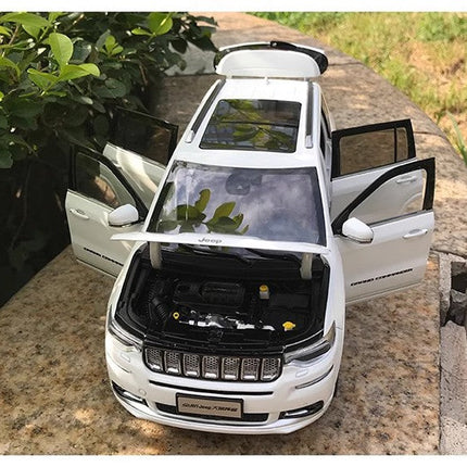 YX Car Model Jeep Grand Commander Blue 1:18 Diecast Model Car - detailed model car replica