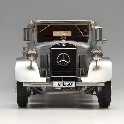 CMC Mercedes-Benz LO 2750 Racing Transporter Silver M-171 1:18 Diecast Model Car - premium collector scale model