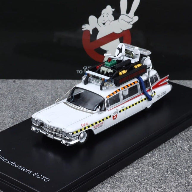 YS Yongsheng Ghostbusters II ECTO White 1:64 Diecast Model Car - detailed collector display model